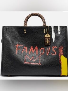 Coach x Jean Michel Basquiat Rogue Bag 39 w/ snakeskin detail